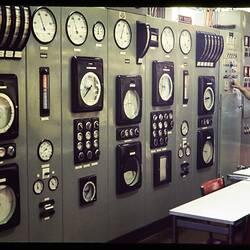 Slide - Kodak Australasia Pty Ltd, Number 1 Boiler Control Panel Powerhouse, Coburg, 1973