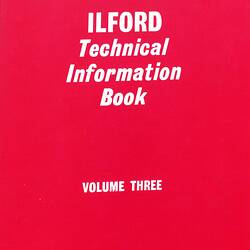 Data Book - Ilford, 'Technical Information Book', Volume Three, 1950s-1960s