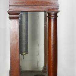 Wooden clock profile.