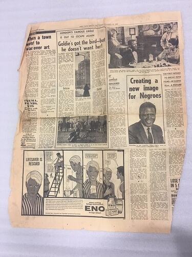 Newspaper - The Cape Argus Weekend Magazine, South Africa, 12 Oct 1968