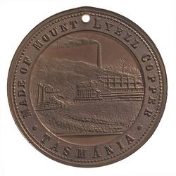 Medal - Diamond Jubilee of Queen Victoria, Mt Lyell Mining & Railway Co, Tasmania, Australia, 1897