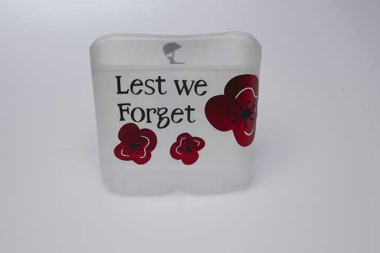 Candle Lantern - Helmet, Rifle & Boots, Anzac Day Light up the Dawn Service, 25 April 2020