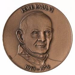 Medal - Death of Pope Paul VI, Australia, 1978