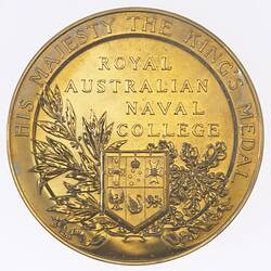 Medal - Royal Australian Naval College His Majesty the Kings, c.1930 AD