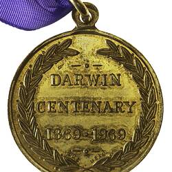 Medal - Centenary of Darwin, 1969 AD