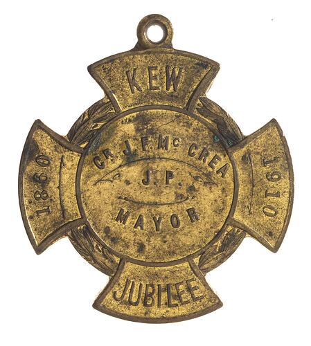 Medal - Jubilee of Town of Kew, 1910 AD