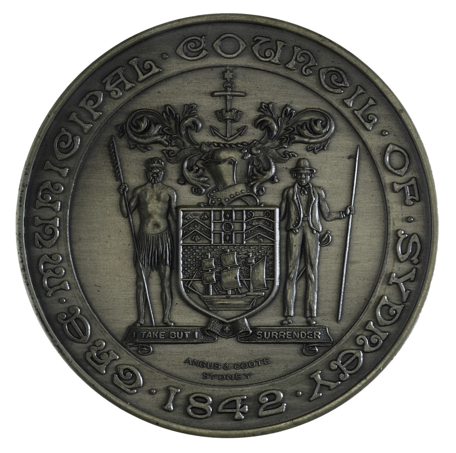 Medal - Sydney Centenary of Incorporation, Municipal Council of Sydney ...