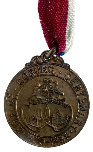 Medal - Sesquicentenary of Victoria, City of Coburg, 1939 AD
