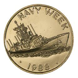 Medal - Australian Bicentenary, Navy Week and Young Endeavour, 1988 AD