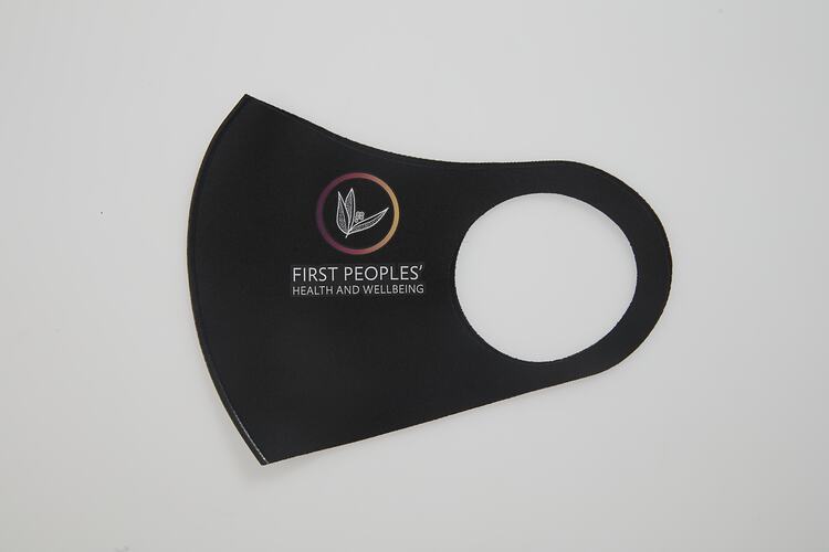 Face Mask - 'First Peoples Health and Wellbeing', COVID-19, Thomastown, Wurundjeri Woi Wurrung Country, Victoria, 26 Mar 2021