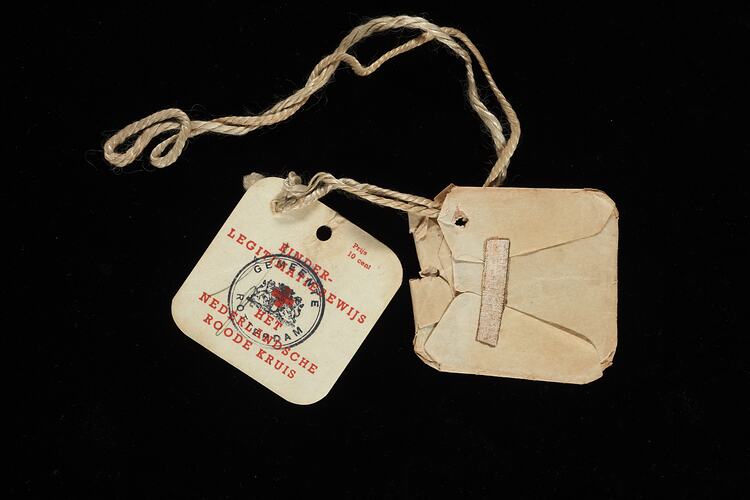 Identity Tag - Red Cross, Wilhelmus Perdon, The Netherlands, 1940s