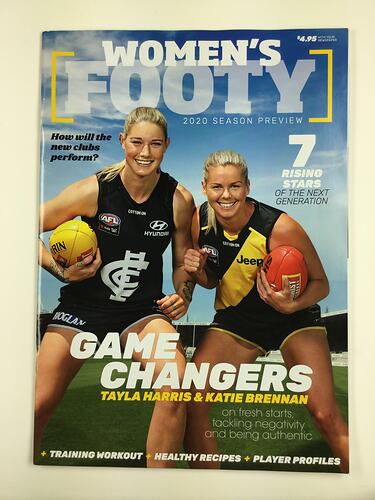 HT 57748, Football Magazine - 'Women's Footy' 2020 Season Preview, AFLW Competition, Feb-Apr 2020 (SPORT), Document, Registered