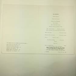 HT 54738, Menu - Dinner, The Oriana, SS Oriana, 24 May 1968 (MIGRATION), Document, Registered