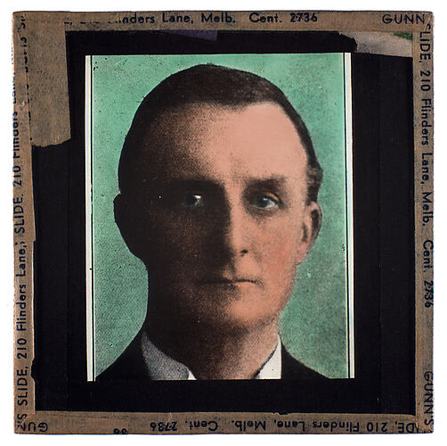 Lantern Slide - Universal Opportunity League, Male Portrait