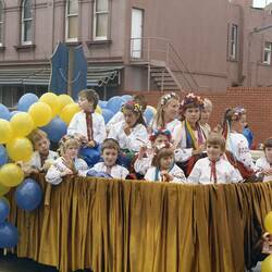Digital Image - Ukrainian Community Moomba Float, Swanston St, Melbourne, 1988
