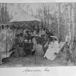 Photograph - 'Afternoon Tea', by A.J. Campbell, Lower Ferntree Gully, Victoria, 1904-1905