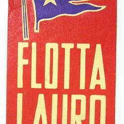 Baggage Label - Flotta Lauro (front)