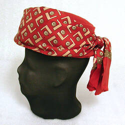 Hat - Red Crepe