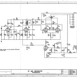 Mechanical Drawing - CSIRAC Computer,  'IO M/C Generator Schematic, C24436, 1948-1955