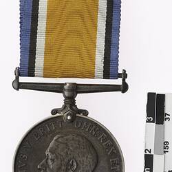 Medal - British War Medal, Great Britain, Private W. Young, 1914-1920