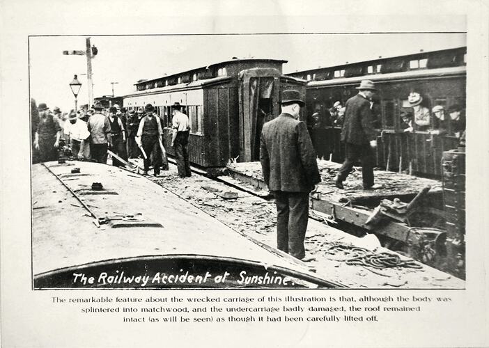Railway Accident at Sunshine, 1908