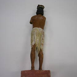 Indian Figure - Man With Basket, Lucknow, Clay, circa 1880