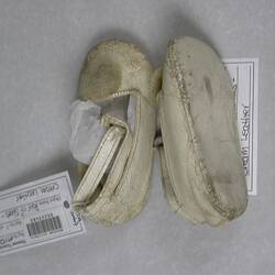 Shoes - Cream Leather, circa 1950s