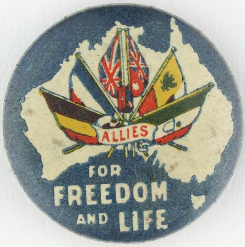 Badge - 'Allies For Freedom And Life', World War I