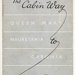 Pamphlet - Cunard Line, "The Cabin Way to the U.S.A."