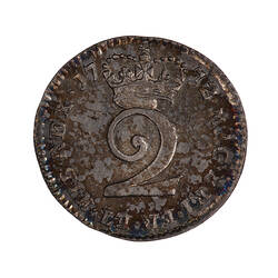 Coin - Twopence, George III, Great Britain, 1772 (Reverse)