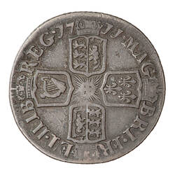 Coin - Sixpence, Queen Anne, England, Great Britain, 1711 (Reverse)