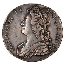 Coin - Crown, George II, Great Britain, 1735