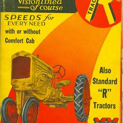 Descriptive Booklet - Minneapolis-Moline Power Implement Co., Standard R Tractor, 1940
