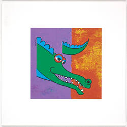 Greeting Card - Crocodile, Thomas Le for Austcare, 1996