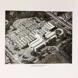 Photograph - Aerial View of the Royal Exhibition Building from South West, Melbourne, 1981