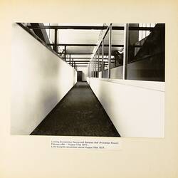 Photograph - Completed Aerial Link to Convention Centre, Exhibition Building, Melbourne, 1977