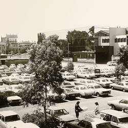Photograph - Completed Centennial Hall from Northern Car Park, Exhibition Building, Melbourne, circa 1980