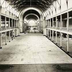 Photograph - Programme '84, Timber Floor Replacement in the Great Hall, Royal Exhibition Buildings, 1984
