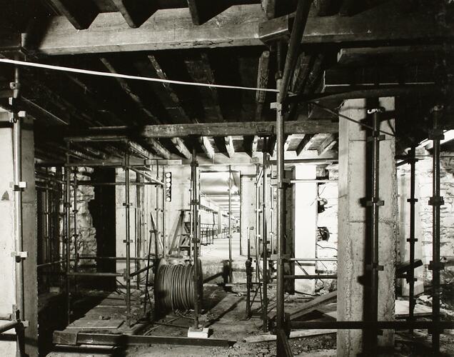 Photograph - Programme '84, Main Service Tunnel, Great Hall, Basement, Royal Exhibition Buildings, 14 Dec 1984