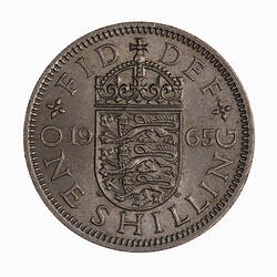 Coin - Shilling, Elizabeth II, Great Britain, 1965 (Reverse)
