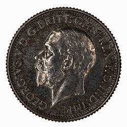 Proof Coin - Sixpence, George V, Great Britain, 1928 (Obverse)