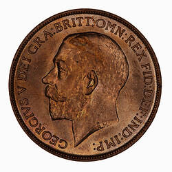 Coin - Penny, George V, Great Britain, 1912 (Obverse)