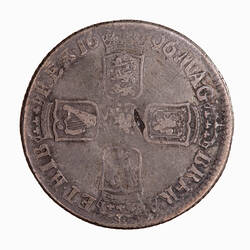 Coin - Shilling, William III, Great Britain, 1696 (Reverse)