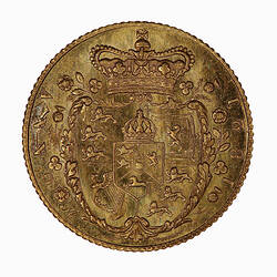 Coin - Half-Sovereign, George IV, Great Britain, 1821 (Reverse)