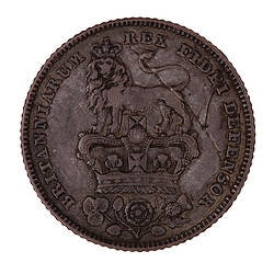 Coin - Sixpence, George IV, Great Britain, 1826