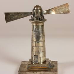 Paperweight - Lighthouse, Royal Victorian Institute for the Blind, Silver, 1937