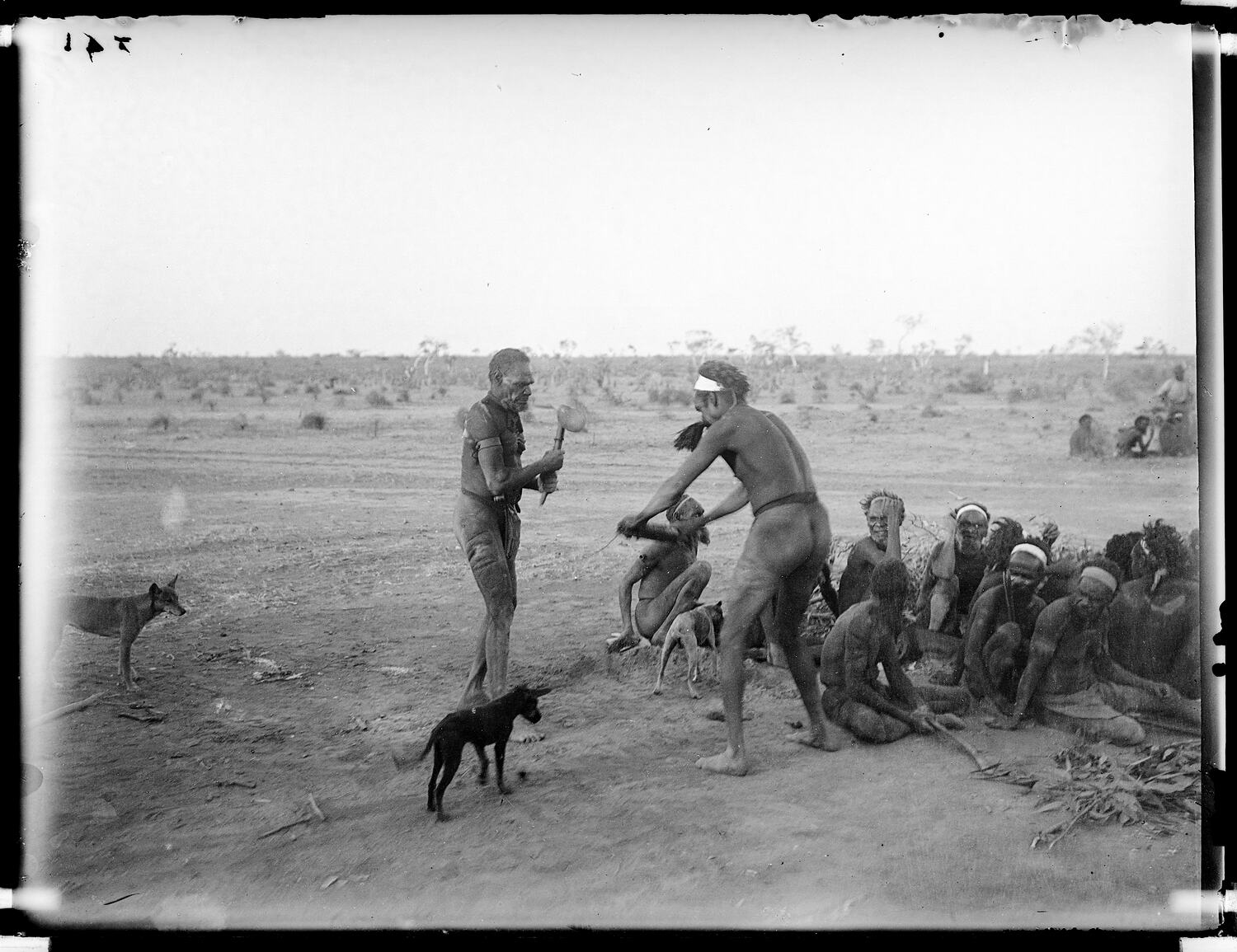 Glass plate. Warumungu. Tennant Creek, Central Australia, Northern ...