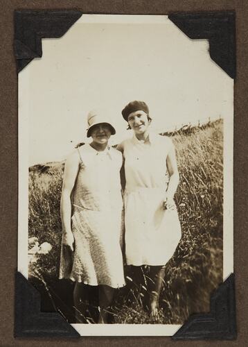 Portrait of Two Women, Herne Bay, Kent, England, 11 Aug 1929