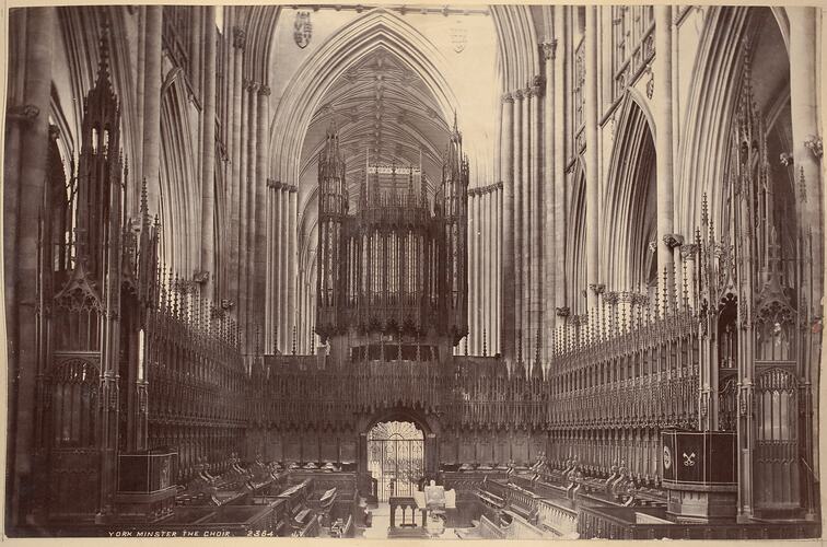 York Minster the Choir, England, circa 1880