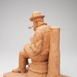 Sculpture - 'Darning Socks', Mr. Leon Wolowski, Clay, 1985